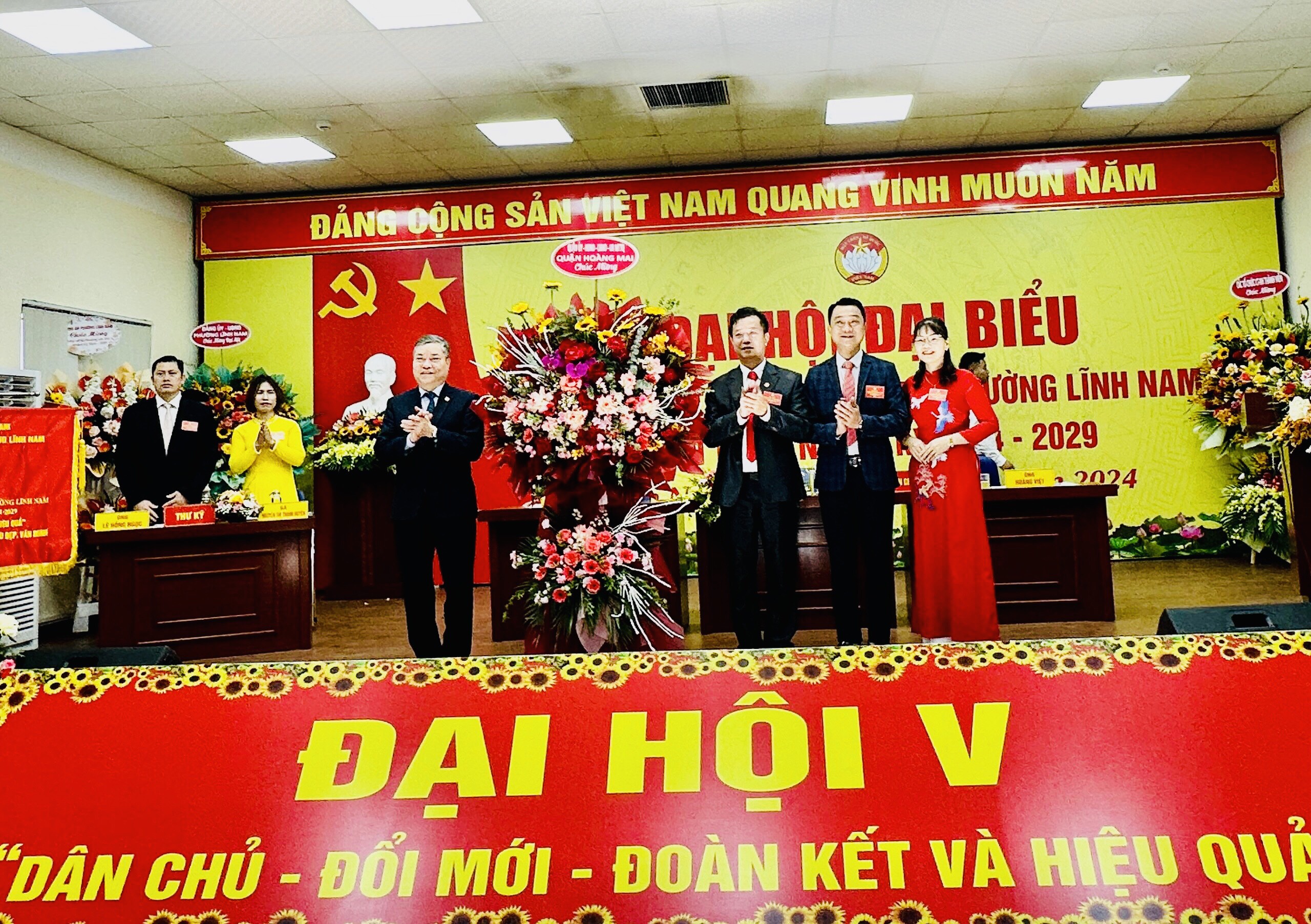 Đại hội đại biểu MTTQ Việt Nam phường Lĩnh Nam lần thứ V, nhiệm kỳ 2024-2029